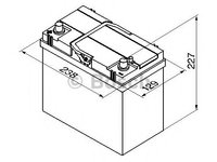 Baterie de pornire TOYOTA YARIS (P1) (1999 - 2005) BOSCH 0 092 S40 230 piesa NOUA