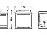 Baterie de pornire VW TRANSPORTER IV platou / sasiu (70XD) (1990 - 2003) EXIDE _EA900 piesa NOUA