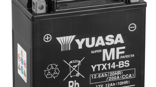 Baterie de pornire (YTX14BS YUASA) ADIVA MOTO