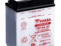 Baterie de pornire YUASA YB14A-A2 14,7Ah 12V