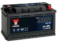 Baterie de pornire YUASA YBX9115 AGM 80Ah 12V