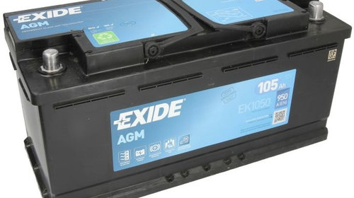 Baterie Exide Agm Start-Stop 105Ah 950A 12V EK1050