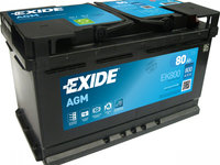 Baterie Exide Agm Start-Stop 80Ah 800A 12V EK800