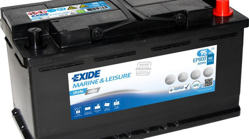 Baterie Exide Dual Agm, Marine &amp; Luisure 