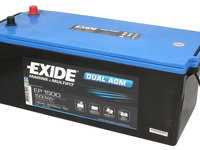 Baterie Exide Dual Agm, Marine &amp; Multifit 180Ah 900A 12V EP1500