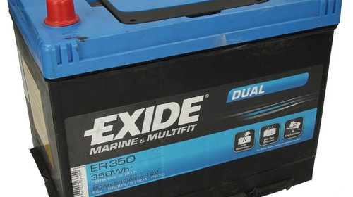 Baterie Exide Dual, Marine &amp; Luisure 80Ah 510A 12V ER350