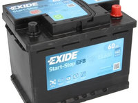 Baterie Exide Efb Start-Stop 60Ah 640A 12V EL600