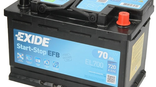 Baterie Exide Efb Start-Stop 70Ah 720A 12V EL700