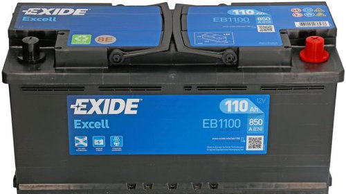 Baterie Exide Excell 110Ah 850A 12V EB1100
