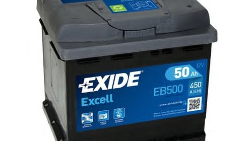 BATERIE EXIDE EXCELL 12V 50AH 450A 207X175X19