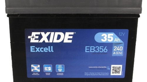 Baterie Exide Excell 35Ah 240A 12V EB356