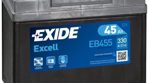 Baterie exide excell 45ah 330a