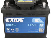 Baterie Exide Excell 50Ah 450A 12V EB500