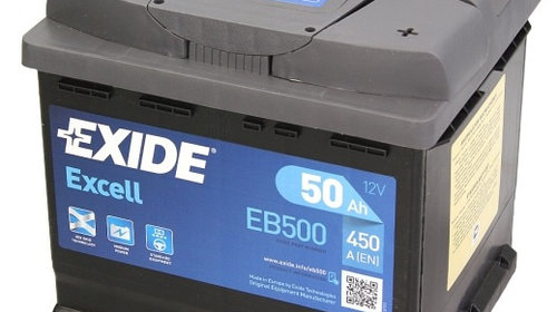 Baterie Exide Excell 50Ah 450A 12V EB500