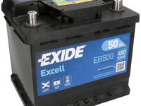 Baterie Exide Excell 50Ah 450A 12V EB500