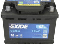 Baterie Exide Excell 62Ah 540A 12V EB620