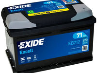 Baterie Exide Excell 71Ah 670A 12V EB712