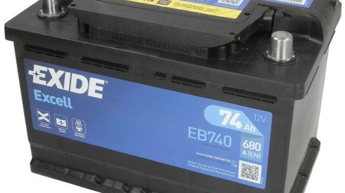 Baterie Exide Excell 74Ah 680A 12V EB740