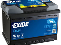 Baterie Exide Excell 74Ah 680A 12V EB740