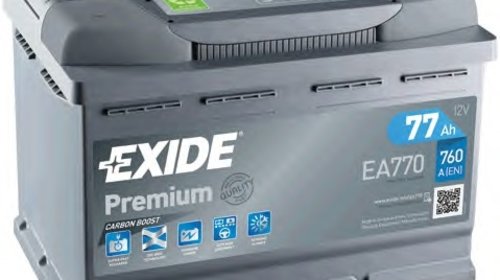 BATERIE EXIDE PREMIUM 12V 77AH 760A 278X175X1