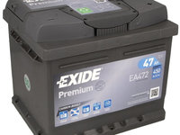 Baterie Exide Premium 47Ah 450A 12V EA472