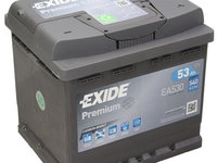 Baterie Exide Premium 53Ah 540A 12V EA530