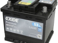 Baterie Exide Premium 53Ah 540A 12V EA530