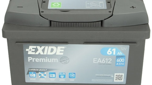 Baterie Exide Premium 61Ah 600A 12V EA612