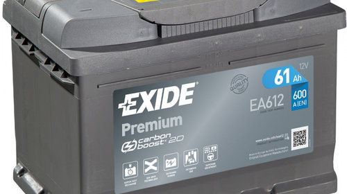 Baterie Exide Premium 61Ah 600A 12V EA612