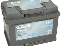 Baterie Exide Premium 61Ah 600A 12V EA612