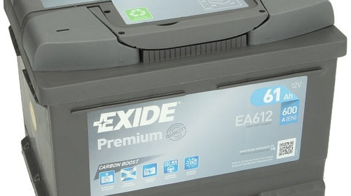 Baterie Exide Premium 61Ah 600A 12V EA612