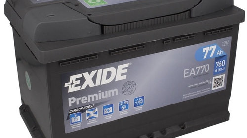 Baterie Exide Premium 77Ah 760A 12V EA770