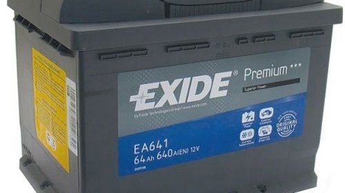 Baterie EXIDE Premium EA641 64Ah