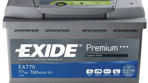 Baterie EXIDE Premium EA770 77Ah