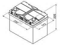 Baterie HONDA ACCORD Mk VI (CE, CF) (1995 - 1998) Bosch 0 092 S40 250