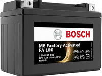 Baterie Moto Bosch M6 Factory Activated 4Ah 12V 50A YB4L-B 0 986 FA1 000