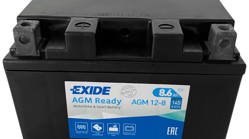 Baterie Moto Exide Agm Ready 8.6Ah 145A 12V YTZ10S-BS