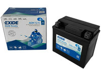 Baterie Moto Exide AGM Ready Motorbike &amp; Sport Battery 4Ah 70A 12V YTX5L-BS EXIDE READY