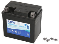 Baterie Moto Exide AGM Ready Motorbike &amp; Sport Battery 4Ah 70A 12V YTX5L-BS EXIDE READY