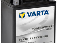 Baterie Moto Varta Powersports Agm 14Ah 12V YTX16-BS 514902021I314