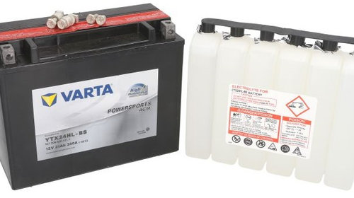 Baterie Moto Varta Powersports Agm 21Ah 12V YTX24HL-BS VARTA FUN