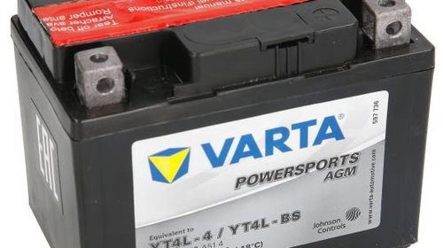Baterie Moto Varta Powersports Agm 3Ah 12V YT4L-BS VARTA FUN