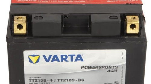 Baterie Moto Varta Powersports Agm 8Ah 12V TTZ10S-BS VARTA FUN