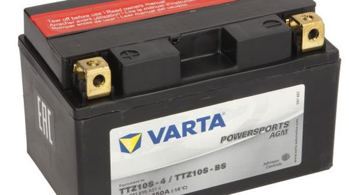 Baterie Moto Varta Powersports Agm 8Ah 12V TTZ10S-BS VARTA FUN