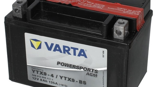 Baterie Moto Varta Powersports Agm 8Ah 12V YT