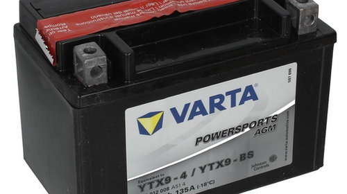 Baterie Moto Varta Powersports Agm 8Ah 12V YTX9-BS VARTA FUN