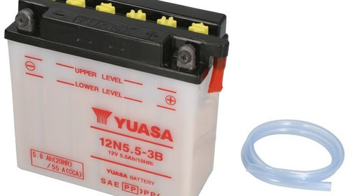 Baterie Moto Yuasa 12V 5.5Ah 60A 12N5.5-3B