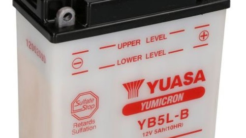 Baterie Moto Yuasa Battery Acid/Dry 12V 5Ah 60A + Elektrolit YB5L-B