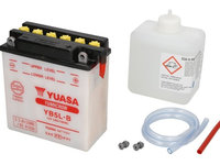 Baterie Moto Yuasa Battery Acid/Dry 12V 5Ah 60A + Elektrolit YB5L-B