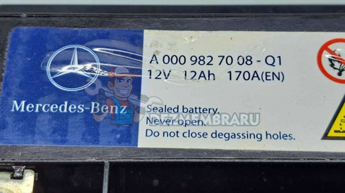 Baterie pornire Mercedes Clasa C (W204) [Fabr 2007-2014] A0009827008-Q1
